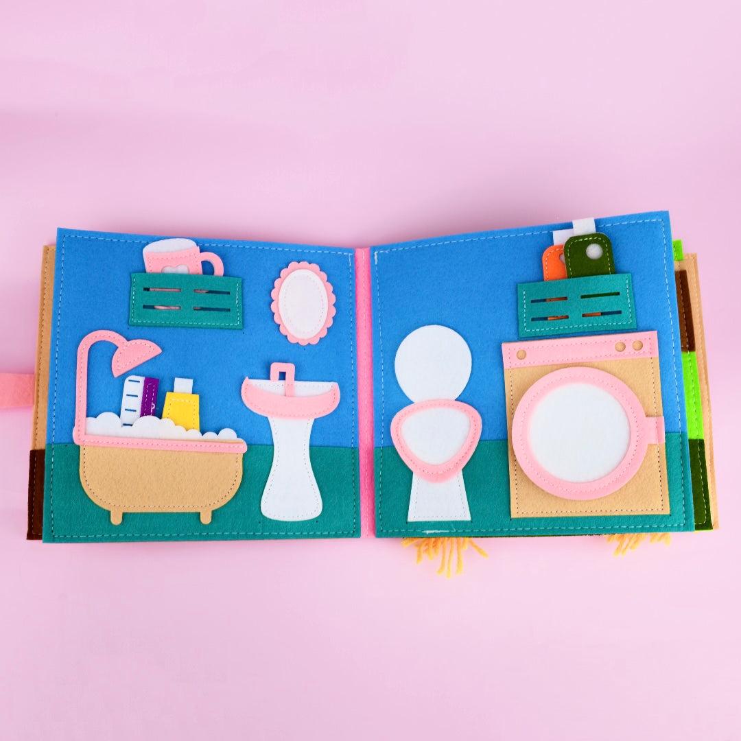 Dollhouse Pretend Play Activity Book